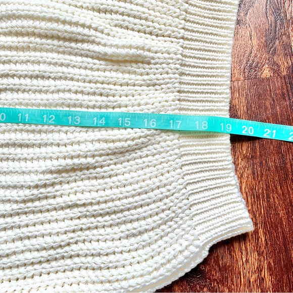 Blue Blush Women’s Oversized Balloon Sleeves Knit Sweater Ivory White Size M/L - Picture 11 of 11